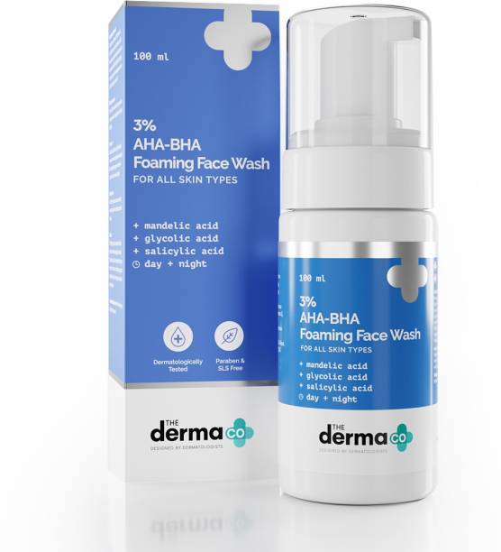 The Derma Co AHA-BHA Foaming Cleanser for All Skin Types