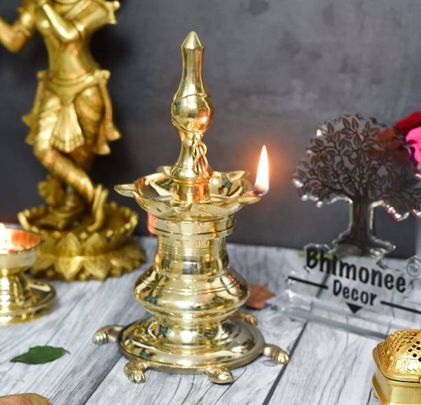 Bhimonee Decor Brass Table Diya