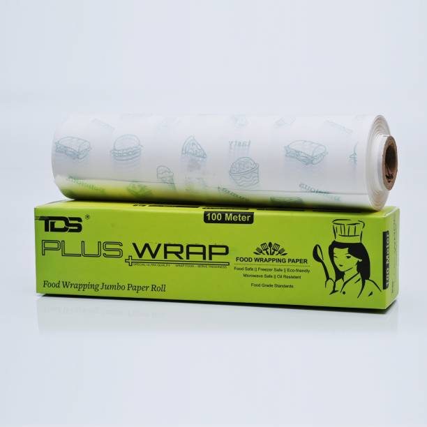 TDS PLUS WRAP 100 Meter Organic Printed Food Wrapping Butter Paper Pack 1 _ New Pack Parchment Paper