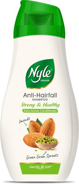 Nyle Naturals Strong Healthy Anti Hairfall Shampoo With Almonds & Green Gram Sprouts