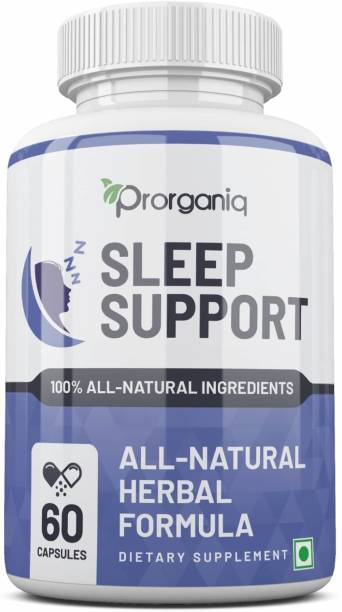 Prorganiq Sleep Support Sleeping Supplement With Chamomile, Valerian Root | For Deep Sleep