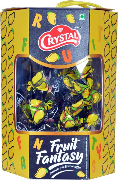 crystal Fruit Fantasy Mango Toffee Candy Gift Hamper for Family Pack Mango Toffee