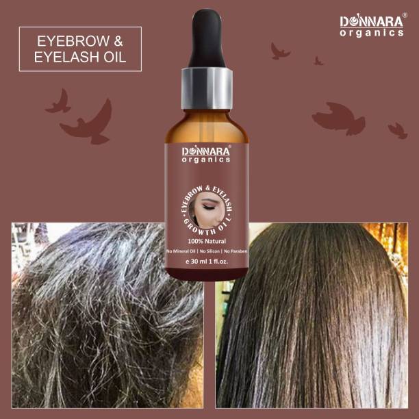 Donnara Organics Eyebrow & Eyelash Growth oil- With Natural Ingredients(30 ml) 30 ml