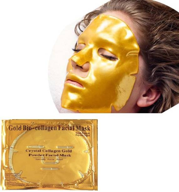 Facecare Gold bio collagen sheet mask whitening crystal collagen gold-1Mask  Face Shaping Mask