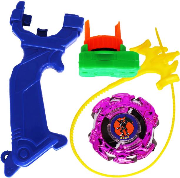 Aseenaa Metal Fighter With 1 Spinning Top, 1 Strip & 1 Launcher Toy For Boys Girls SO1BL