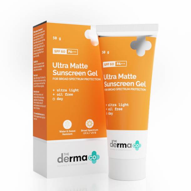 The Derma Co Ultra Matte Sunscreen Gel with SPF 60 - SPF 60 PA+++