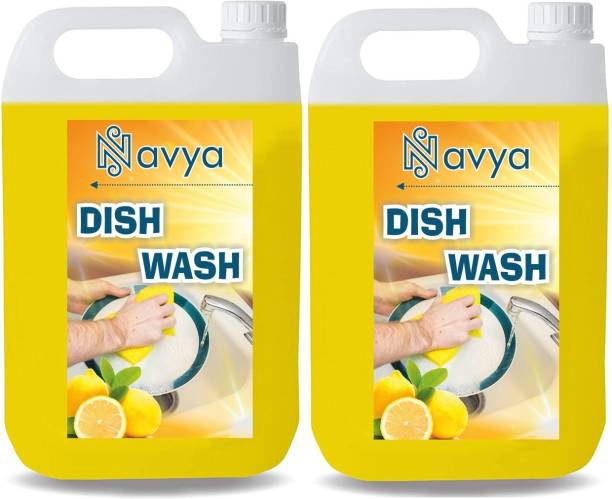 Navya liquid dish wash gel lemon fragnance Dish Cleaning Gel (lemon, 10 L) Dishwash Bar