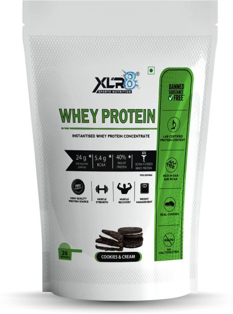 XLR8 Whey Protein with 24 g protein, 5.4 g BCAA - 2 lbs / 908 g Whey Protein
