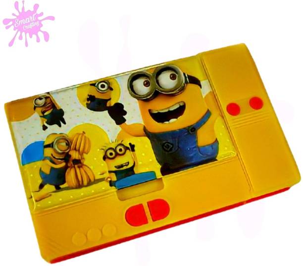 SmartCrafting Jumbo Pencil Box with Automatic Buttons Double Door Pencil Box Jambo Size Pencil Box, Double Door Jambo Pencil Box Art Plastic Pencil Box