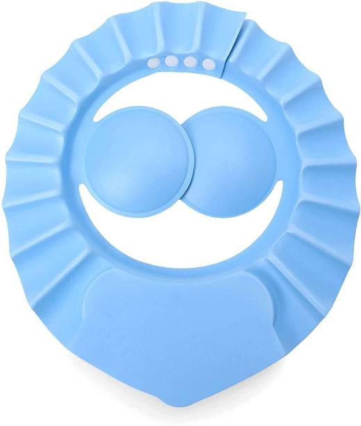 naughty baby shower cap, baby bath cap for babies blue