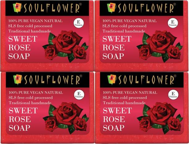 Soulflower Sweet Rose Soap Regime