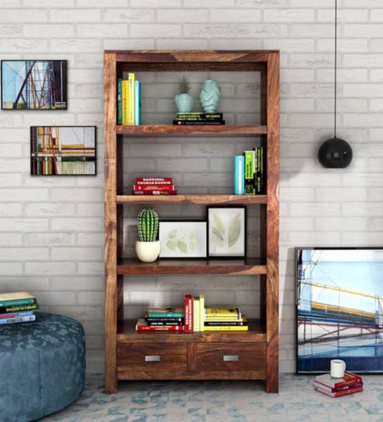 Shyam Handicraft Solid Wood Open Book Shelf
