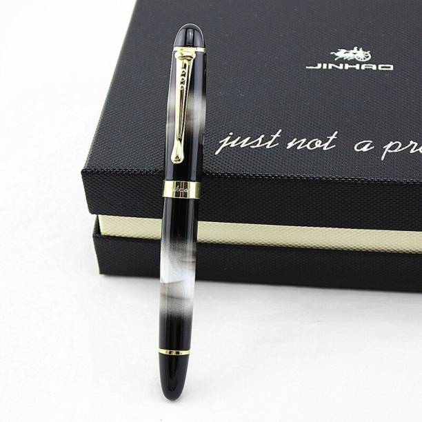 Hayman Jinhao x450 Gold Plated Marble Dark Cloud Finish Fountain Pen
