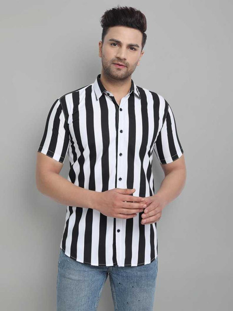 One side black and white shirt clearance