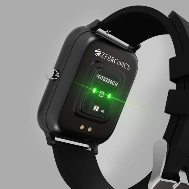 Shop ZEBRONICS ZEBFIT8220CH Smartwatch (Black Strap, Free Size