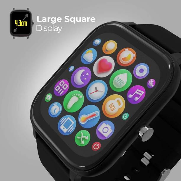 Shop ZEBRONICS ZEBFIT8220CH Smartwatch (Black Strap, Free Size