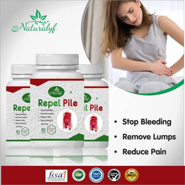 naturalyf Repel Pile 100%Ayurvedic Piles fast Relief From Bawasir For Men & Women(180 Cap)