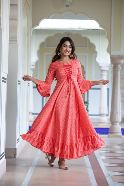 anarkali style frock