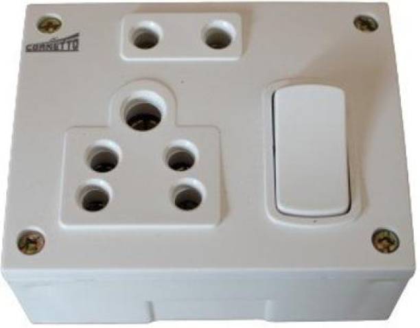 Elegant Casa Multi Purpose 5+2 Pin Extension Board with 6 Amp Socket (3Mtr_BRD) 2  Socket Extension Boards
