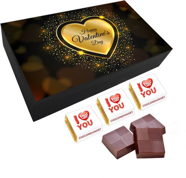 CHOCOINDIANART Graceful Happy Valentine's Day, 06pcs Delicious Chocolate Gift, Truffles