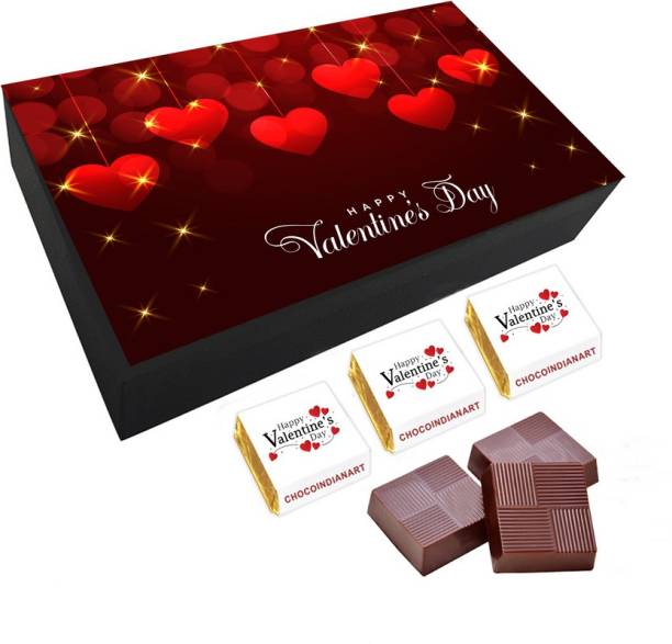 CHOCOINDIANART Amazing Happy Valentine's Day, 06pcs Delicious Chocolate Gift, Truffles