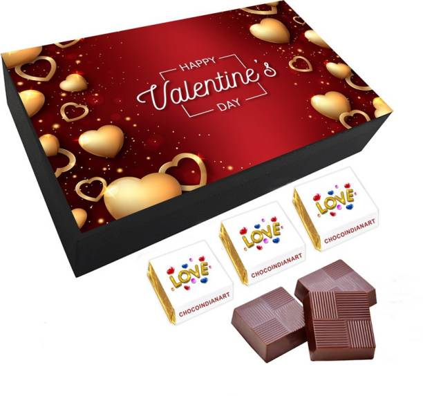 CHOCOINDIANART Friendly Happy Valentine's Day, 06pcs Delicious Chocolate Gift, Truffles