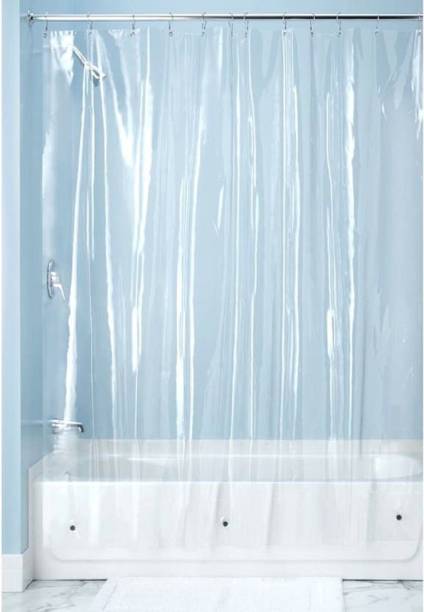 SHAVIN 288 cm (9 ft) PVC Transparent Long Door Curtain (Pack Of 2)