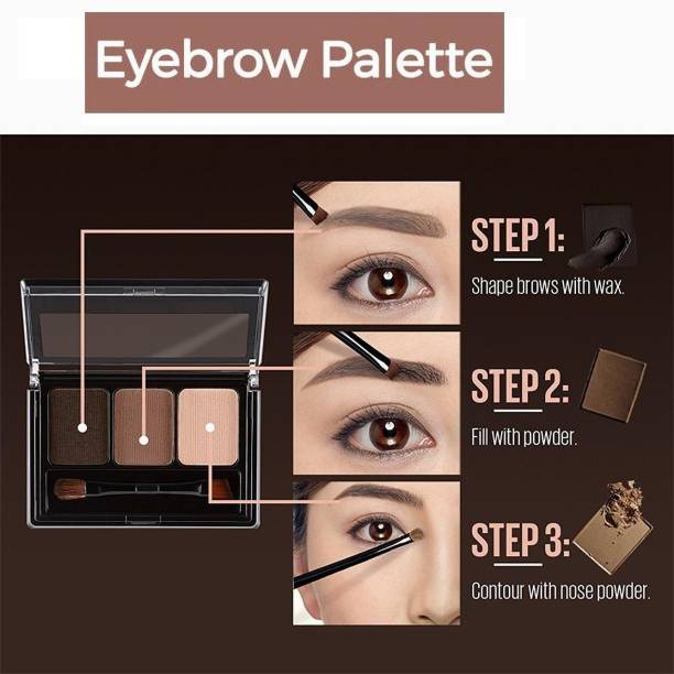 Wiffy PROFFECINAL MAKEUP PRODUCT 3 IN 1 EYEBROW PALLETE (20G) 20 g