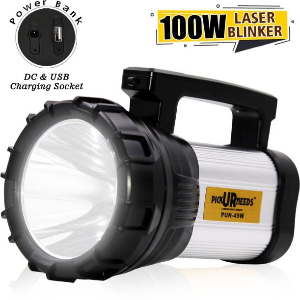 Pick Ur Needs 100w Laser with Blinker Rechargeable Waterproof Torch
