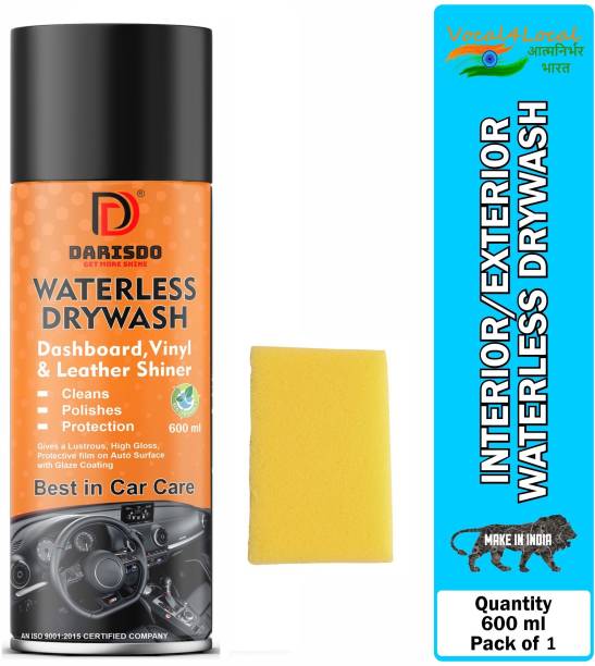 Darisdo Waterless Drywash Car,Home Multi-Purpose All interior & exterior Cleaner Waterless Drywash With Foam Vehicle Interior Cleaner