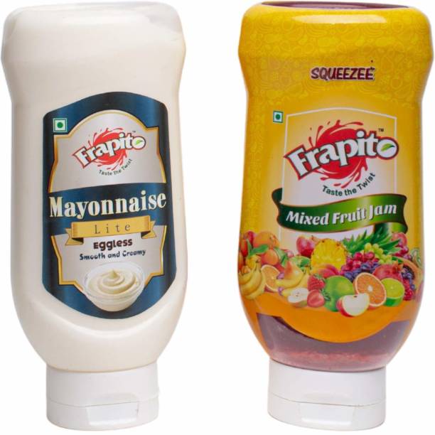 Frapito Eggless Mayonnaise Lite 400 gm & Mixed Fruit Jam 575 gm Bottle Combo 975 g