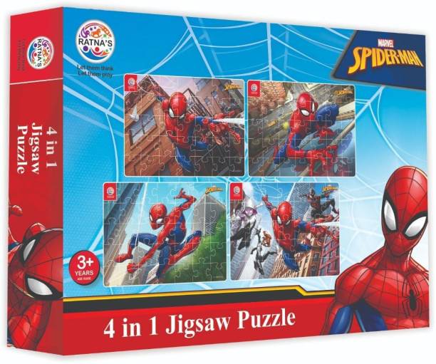 KIDIVO 4 in 1 Jigsaw Puzzle 140 Pieces for Kids 4 Jigsaw Puzzles