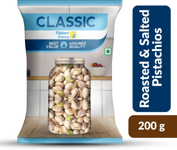 Classic Roasted and Salted Pistachios by Flipkart Grocery