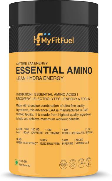 MyFitFuel EAA Plus (Essential Amino Acid) 100gm, Unflavored EAA (Essential Amino Acids)