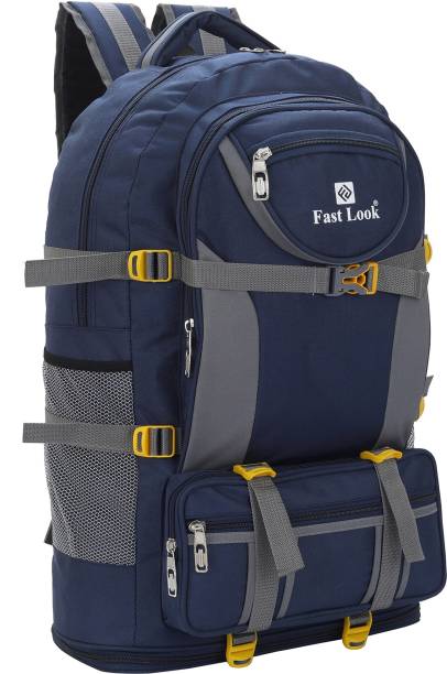 Fast look Expandable Travel Rucksack for Outdoor Sport Camping Hiking Trekking Bag-Blue Rucksack  - 60 L