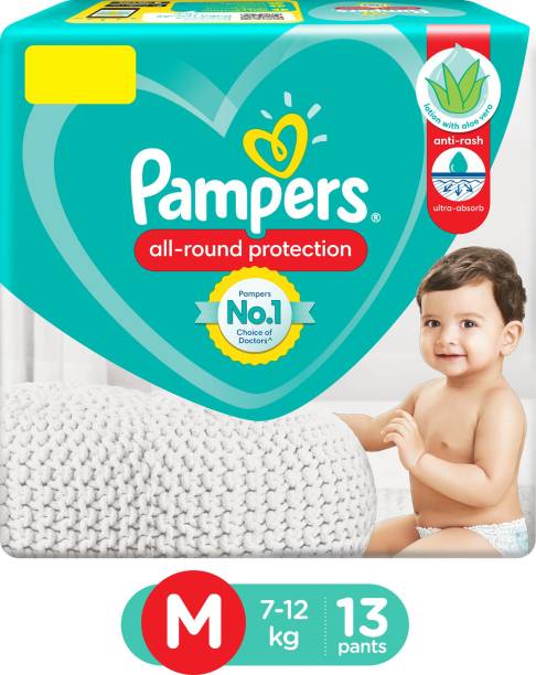 Pampers Pant Style Diapers Medium Size - 13 Pieces - M