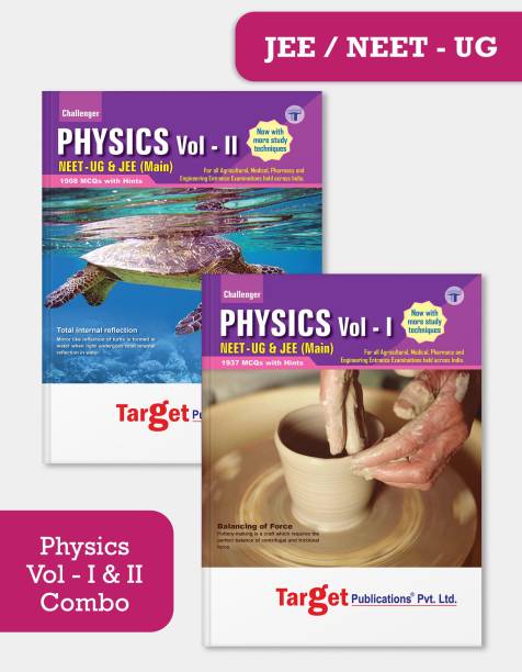 NEET UG / JEE Main Challenger Physics Books | Vol 1 And 2 | JEE/NEET 2021 Books For Medical And Engineering Exam | Chapterwise MCQs | Physics Study Material With Previous Year Question Paper | 2 Books