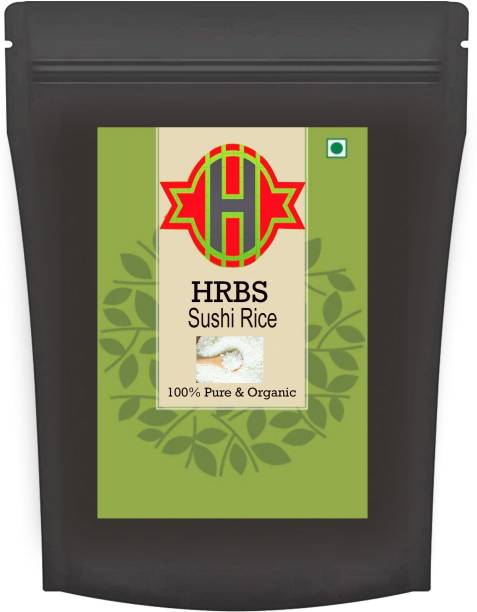 HRBS 100 % Pure & Organic Japanese Sushi Rice Rice (Medium Grain, Raw)
