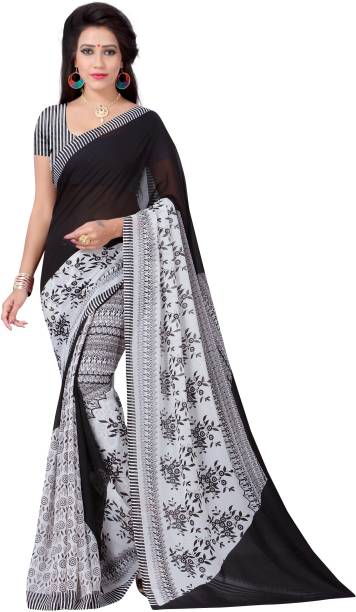 Vimalnath Synthetics Floral Print Bollywood Georgette Saree