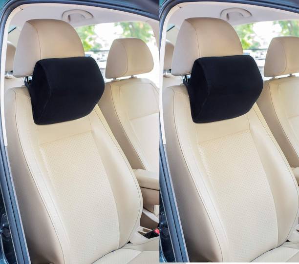 SUPERFINE COMFORT Black Memory Foam Car Pillow Cushion for Universal For Car