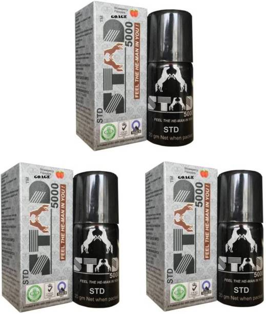 GOAGE FFy Stud 5000 Double Ghoda For Extra Time Pack Of 3 Body Spray 60ML Deodorant Spray  -  For Men