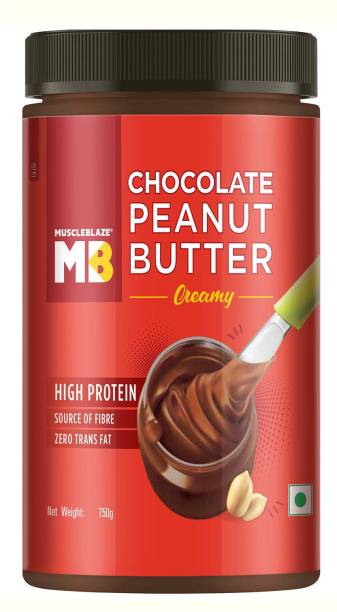 MUSCLEBLAZE Peanut Butter, No Oil Separation, Chocolate Creamy 750 g