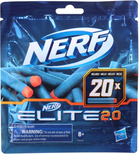 Nerf Elite 2.0 20-Dart Refill Pack ,Compatible With All Elite Blasters Darts & Plastic Bullets