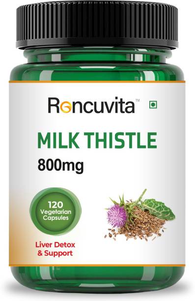 RONCUVITA Milk Thistle 800mg, 120 Vegetarian Capsule for Liver