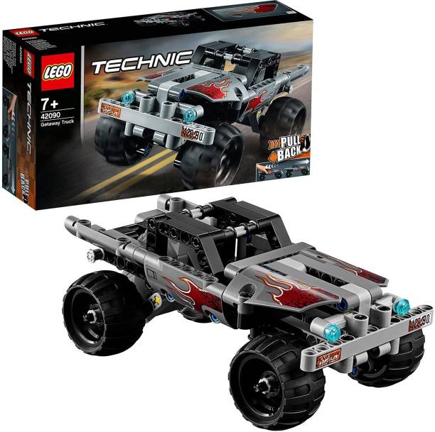 LEGO 42090 TECHNIC Getaway Truck Building Blocks For Kids (128 Pcs)