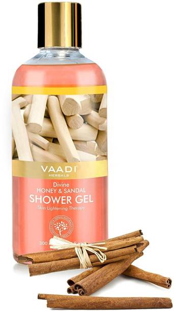 VAADI HERBALS Oil Clear & Glow Shower Gel, Divine Honey and Sandal, 300 ml
