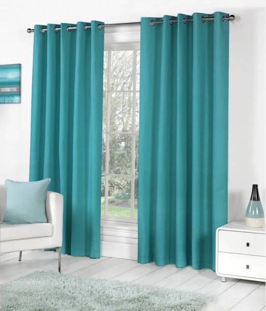 Achintya 153 cm (5 ft) Polyester Semi Transparent Window Curtain (Pack Of 2)