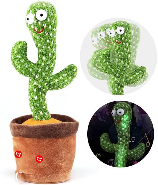 Wearslim Electronic Recorder & Repeating Dancing Cactus Toy with LED Light