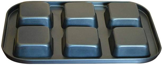 TRENDING PRODUCTS VILLA 6-Cavity Non-Stick Square Muffin Pan Baking Pan