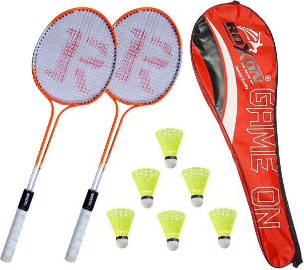 ROXON PHANTOM with shuttle 6 pcs 1 cover Multicolor Strung Badminton Racquet